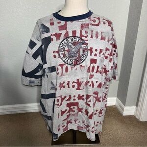 Vintage Bugle Boy Original Style T-shirt all over print front back design 2XL